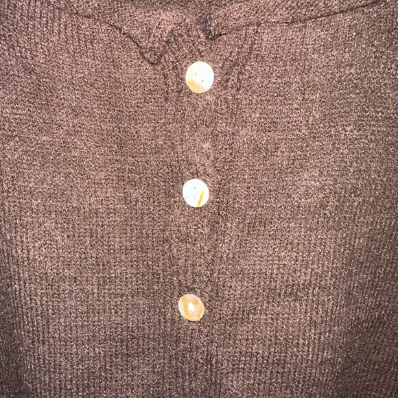 🤎 Chocolate Brown Button-Up Cardigan – NWOT 🤎 - Picture 3 of 3